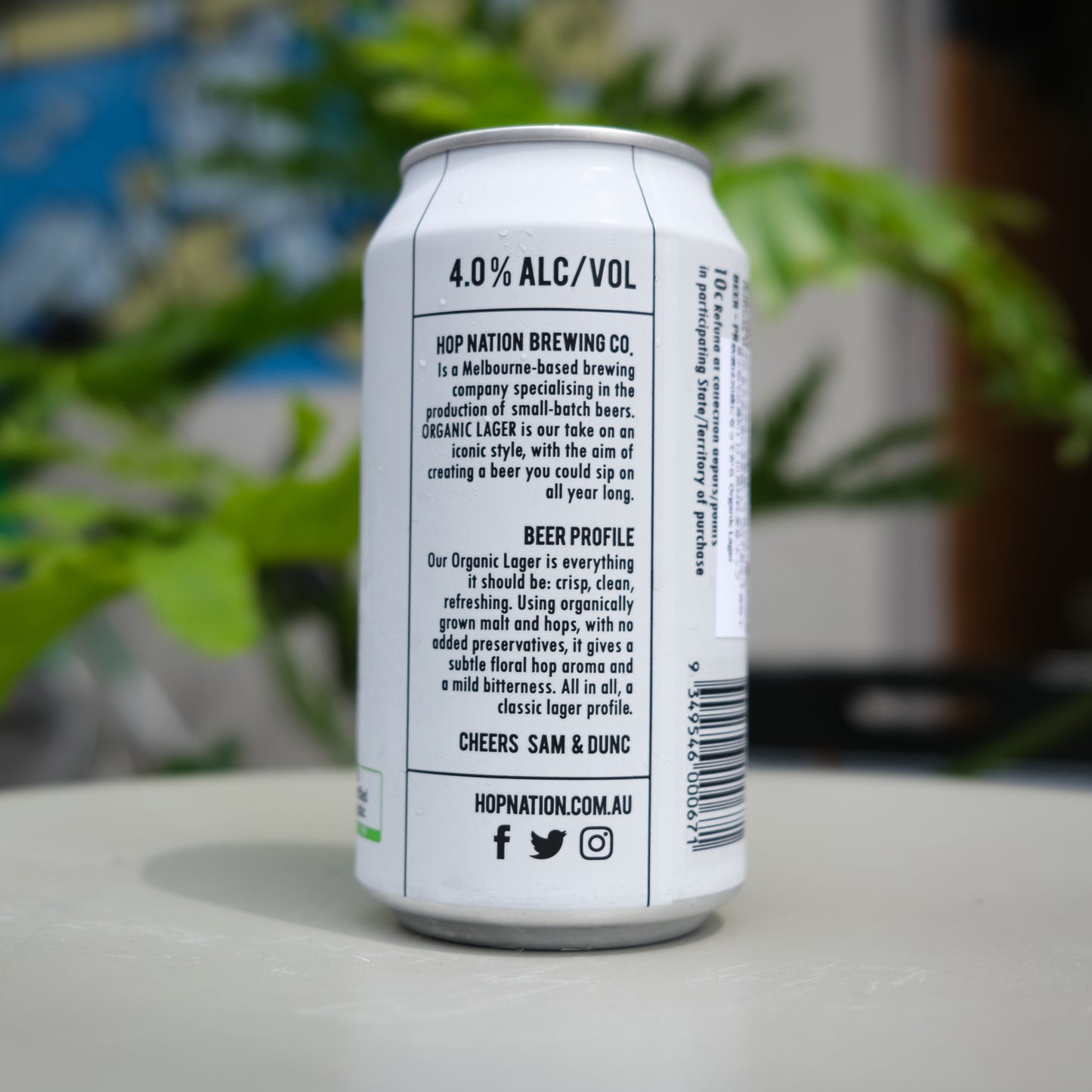 Organic Lager -オーガニック・ラガー